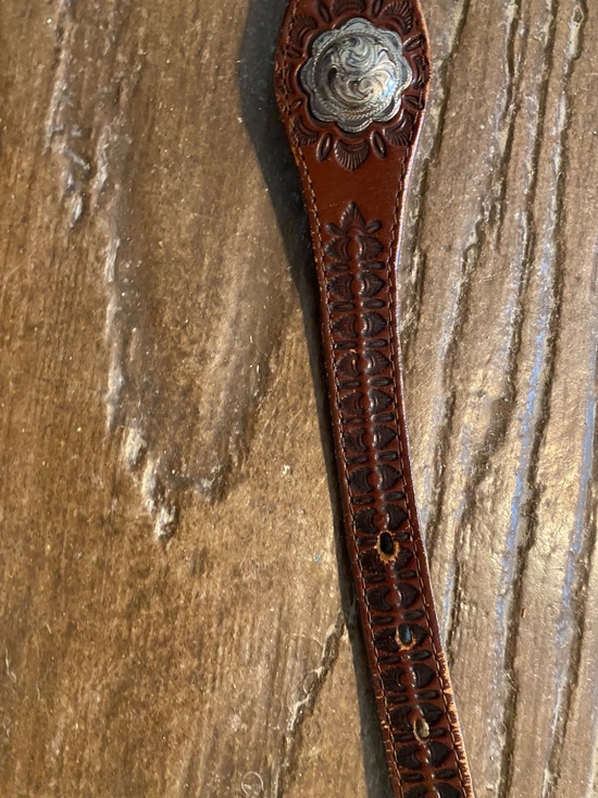 Brown Western leather concho belt. Bought in Jackson Hole, Wyoming years ago main image 8